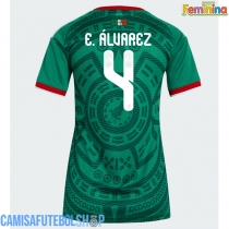 Camisa de time de futebol México Edson Alvarez #4 Replicas 1º Equipamento Feminina Mundo 2026 Manga Curta